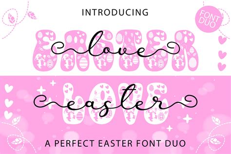 Easter Love Duo Font By Densu Creative Creative Fabrica