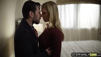 Blonde Babe Goes To Her Stepcousins Room She Starts Stripping After Kissing Him The Guy Removes