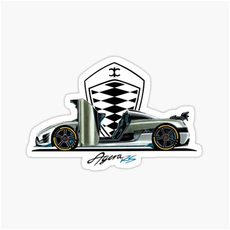 "Koenigsegg Agera RS" Sticker for Sale by 23ARTS | Redbubble