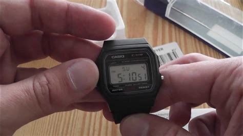 Casio Mens Digital Watch F91w 1yef Unboxing First Check Youtube