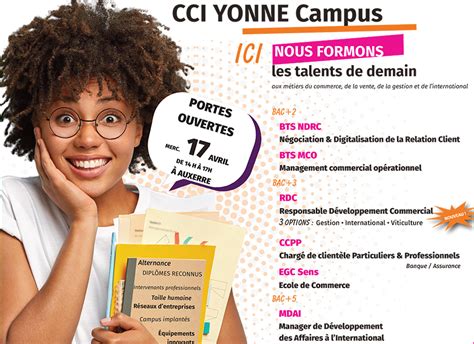 Cci Yonne Actualité Cci Yonne Campus Nous Formons Les Talents De