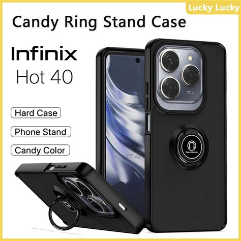 ốp lưng Infinix Hot Pro i Sang trọng Nhẫn acrylic cứng Vỏ ngoài Hỗ trợ chống sốc Xe hơi Giá