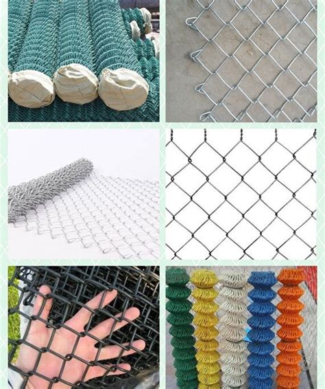 Galvanized PVC Coated Diamond Chain Link Wire Mesh Fence China Wire