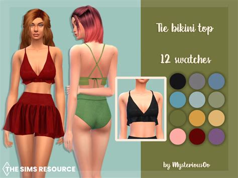 The Sims Resource Tie Bikini Top