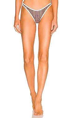Adam Selman Sport French Cut Bikini Bottom In Micro Leopard REVOLVE