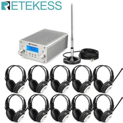 Retekes Беспроводная система вещания TR502 15 Вт FM передатчик+ 10 шт ...