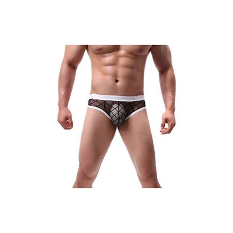 Saingace Slip Slip Uomo Cotone Perizoma Uomo Sexy Hot Mutande Trasparente Slip Boxe Da