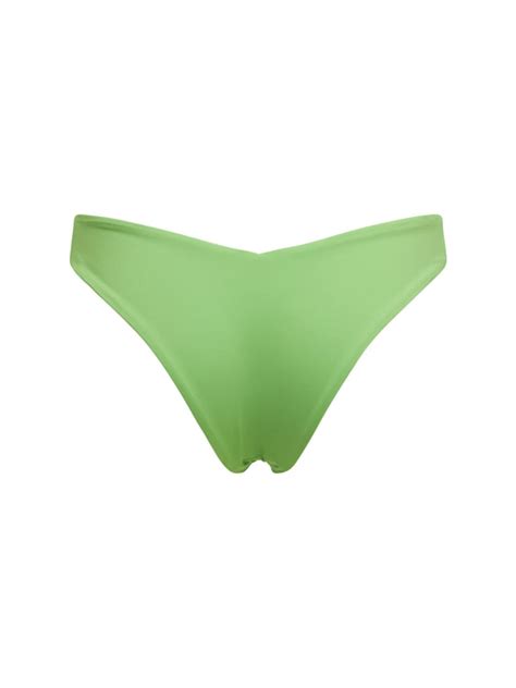 Weworewhat Delilah Stretch Tech Bikini Bottoms In Green 71 Off Editorialist