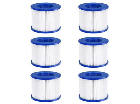Goplus Pack Hot Tub Pool Spa Filter Cartridge Pump Replacement Fold Easy Set Blue White