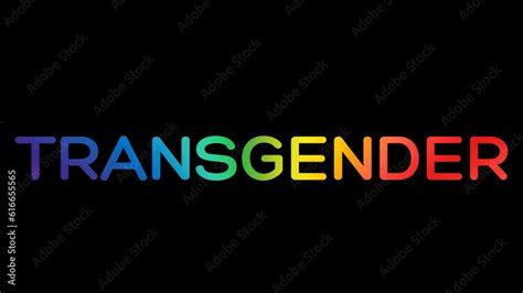 Lgbtq Transgender Rainbow Typography Animation Transgender Rainbow