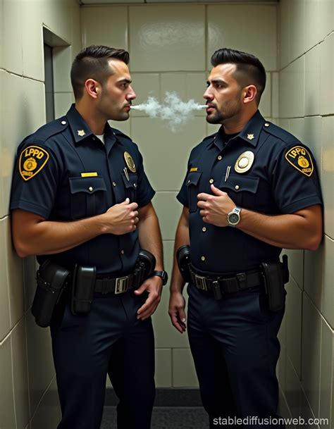 Gay LAPD Police Officers Moment Stable Diffusion Online