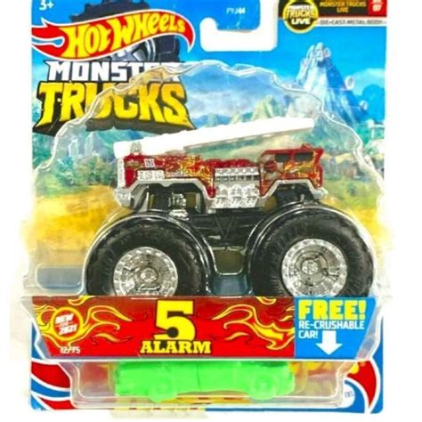 Jual Hot Wheels Monster Trucks 5 Alarm Ultimate Fire Truck Original Mattel Gunkster 5alr Di
