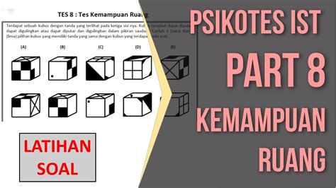 Psikotes Ist Part 8 Soal Psikotes Rotasi Kubus Atau Bangun Ruang Youtube