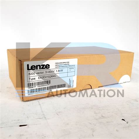 New Lenze E82ev1524c 8200 Vector Inverter Drive 3ph 15kw2hp 400500v