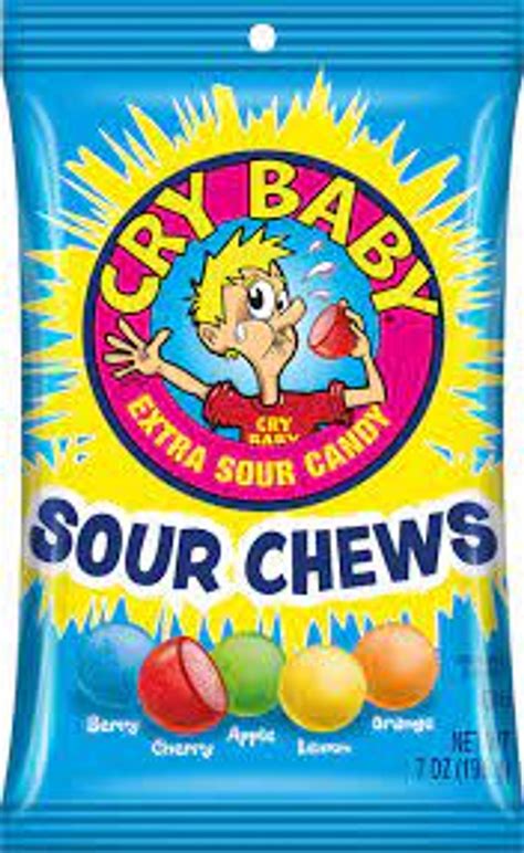 Cry Baby Tears Extra Sour Chews Candy 198g Usa Candy Factory