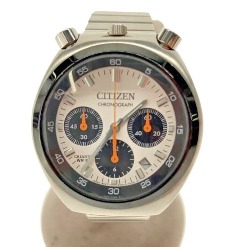 Citizen Tsuno Chronograph AN3660 81A Bullhead White Dial Record Label