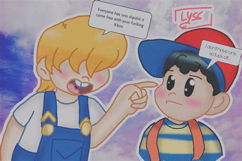 Heres Some Fanart I Made Of Porky And Ness Bon Appétit Rearthbound