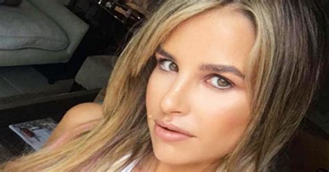 Vogue Williams Turns Red Hot Vixen In Statement Bikini Daily Star