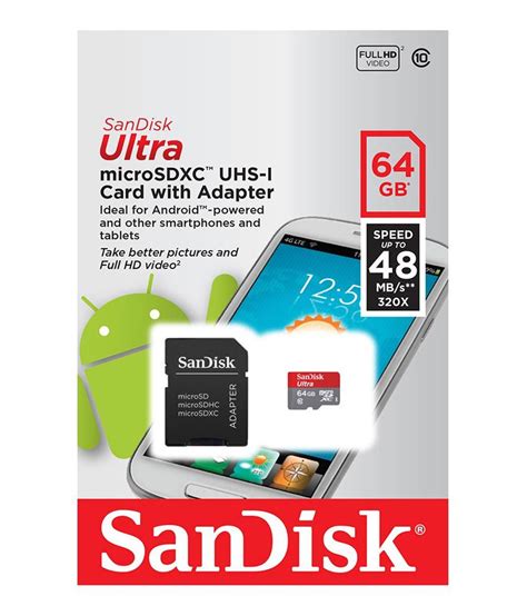 Sandisk Ultra Micro Sd 64 Gb 48 Mbps Memory Card- Buy Sandisk Ultra ...
