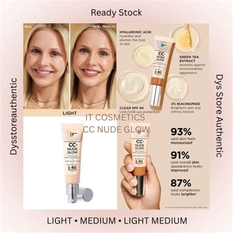 Jual Ready Stock It Cosmetics Cc Cream Nude Glow Clear Spf Di Seller Paras Ayu Tugu