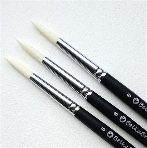Кисть круглая синтетика BelkaBrush - Belka Brush Shop