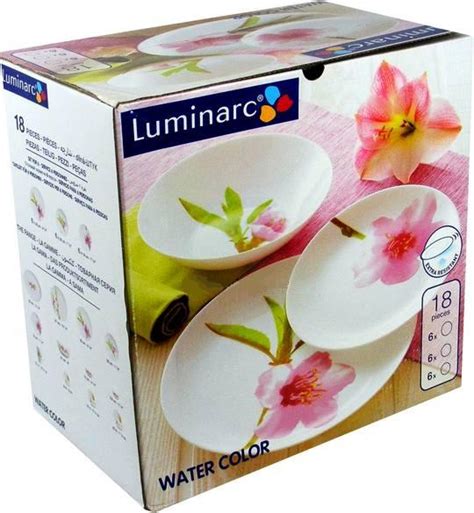 Купить Сервиз столовый Luminarc WATER COLOR/18 предметов Люминарк ...