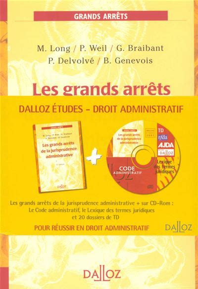 Dalloz Etudes Droit Administratif Gaja Cd Code Administratif Et