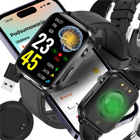 SMARTWATCH ZEGAREK FUNKCJA POMIARU CUKRU GLUKOZA TEMPERATURA CIAŁA 3