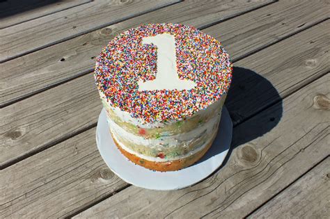 Sweet Bottom Cakes Naked Sprinkle Cake
