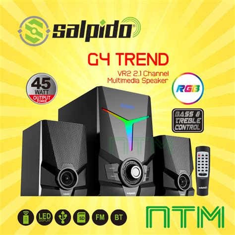 salpido  trend vr  channel mutimedia speaker rgb led display