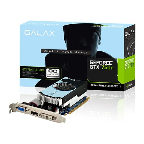 Galax Geforce Gtx 750 Ti Oc Slim 2gb Graphics Card