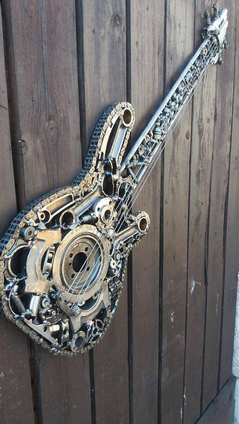 Scrap Metal Art Sculpture Guitar | Etsy UK | Scrap metal art, Metal art ...