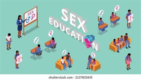 Sex Education Isometric Icons Set Gender Stock Vector Royalty Free Shutterstock