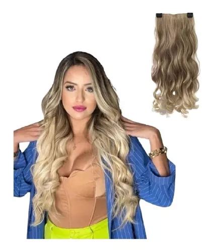 Cabelo Bio Humano Fio Invis Vel Loiro Ombre Hair Mechas Cm