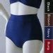 80s 90s High Leg Thong Bikini Bottom And Triangle Bikini Top In Regency