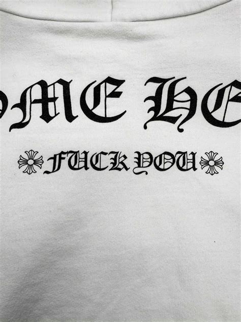 Chrome Hearts Chrome Hearts Fuck You Rhodium Zip Up Gem