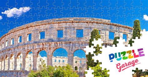 Pula Amfiteater Jigsaw Puslespil Lande Kroatien Puzzle Garage