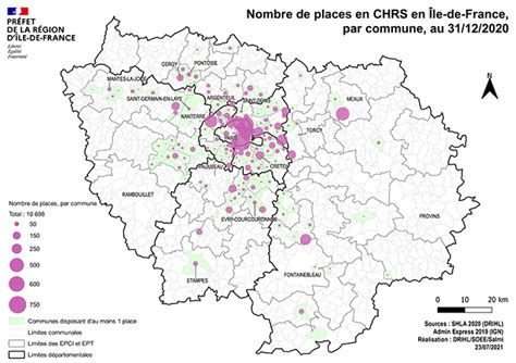 Nombre de places en centres dhébergement et de réinsertion sociale