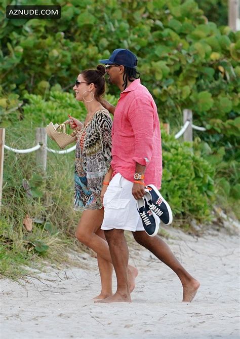 David Haye Enjoys A Day In The Sun At A Beach Party In Miami Beach Alongside His Bikini Clad Ex