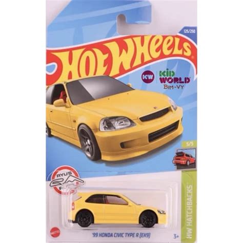 Xe mô hình Hot Wheels basic 99 Honda Civic Type R EK9 HCT98 Shopee Việt Nam