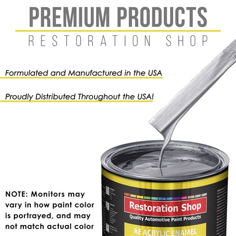Iridium Silver Metallic Acrylic Enamel 1 Quart Kit — Tcp Global