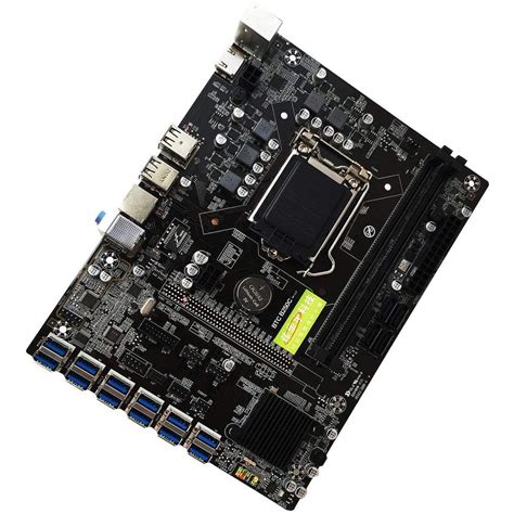 New B250C BTC Mining Motherboard DDR4 12 PCI-E Graphics Card Support ...