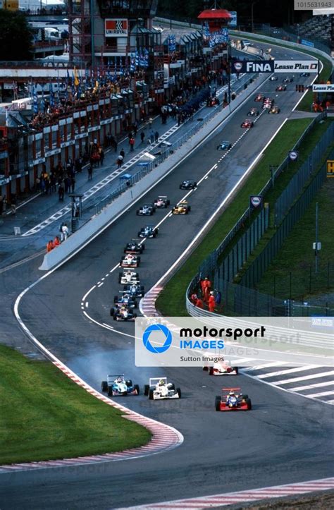 The Start And Pole Sitter Jenson Button GBR Dallara F399 Renault