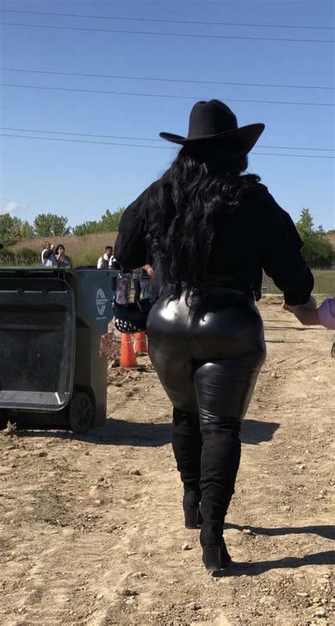 STUNNING Latina With MASSIVE Leather Butt All Time Cap OC