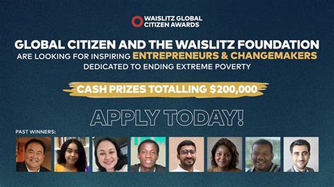 Applications Are Now Open For The 2022 Waislitz Global Citiz