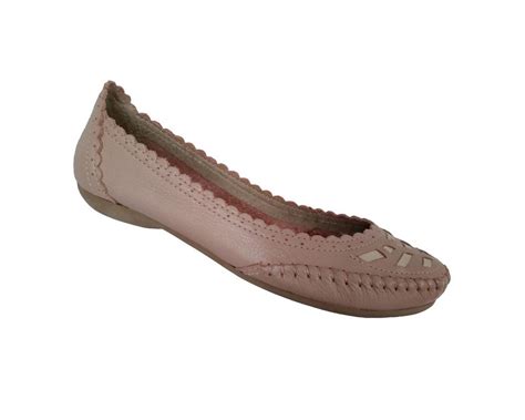 Sapatilha Em Couro Nude Dedmar Cal Ados