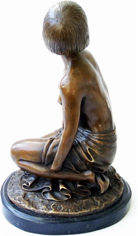 Kneeling Nude Female Art Deco Bronze Figurine Bronze Gifts