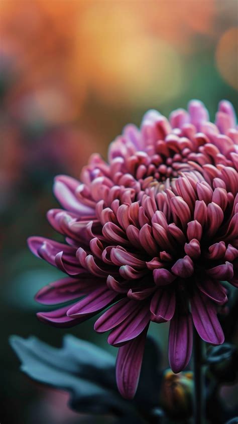 purple chrysanthemum wallpaper, vibrant flower photography, magenta ...