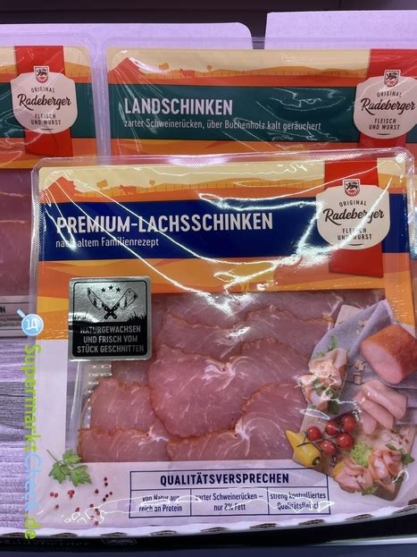 Radeberger Premium Lachsschinken Preis Angebote Kalorien Nutri Score