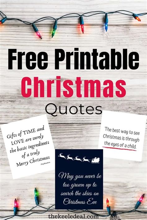 Christmas Quotes {Free Printables} - The Keele Deal